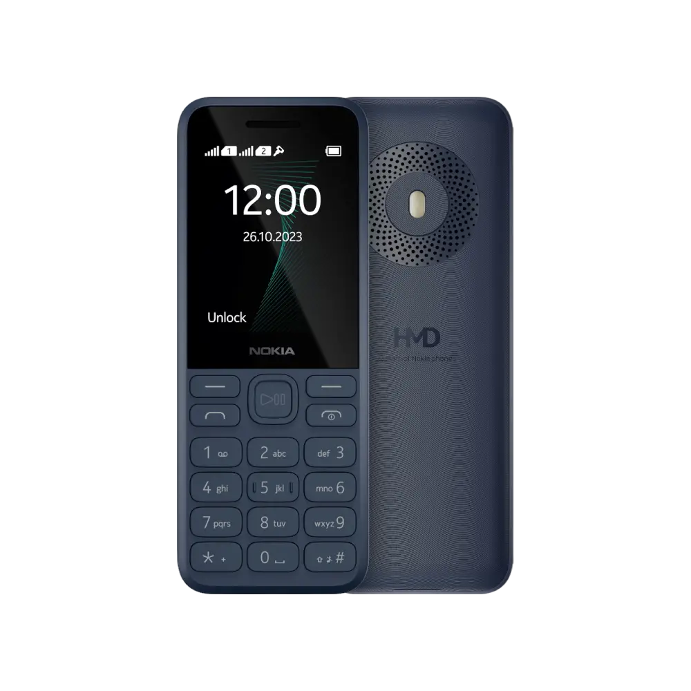 Nokia 4G Keypad Phone 2.4 inch, 1450 mAh Battery - Black / Blue