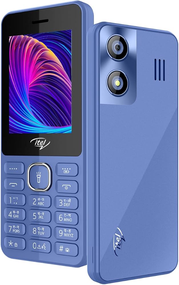 itel 4G Keypad Phone 2.4 inch, 1450 mAh Battery - Blue / Black
