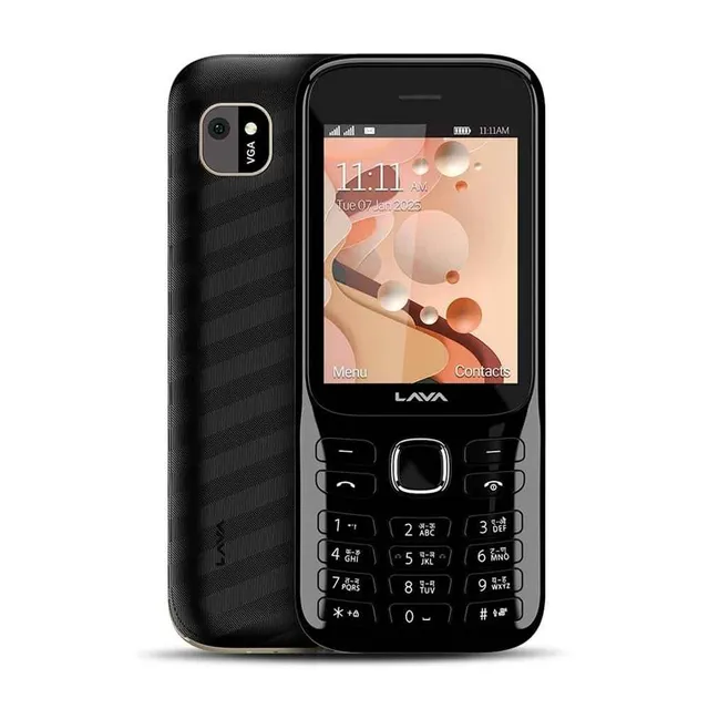 Lava 2G Keypad Phone 2.8 inch, 1800 mAh Battery - Grey / Black