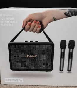Marshall 40 W Portable Bluetooth Speaker, IPX5 - Blue / Black
