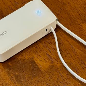 Anker 18 W Fast Charging Power Bank, 1 USB-A + 1 USB-C - White