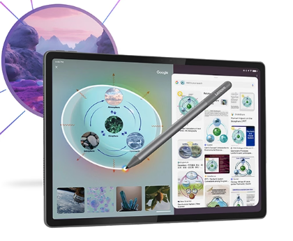 Lenovo 12.1 inch Android Tablet 4 GB RAM, Wi-Fi - Black / Purple