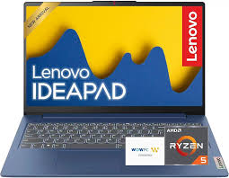 Lenovo 15.6 inch Laptop, AMD Ryzen 5 7530U - Blue
