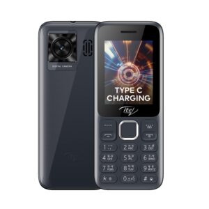 itel 4G Keypad Phone 2.8 inch, 2500 mAh Battery - Grey / Black