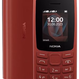Nokia 4G Keypad Phone 1.8 inch, 2500 mAh Battery - Black / Red